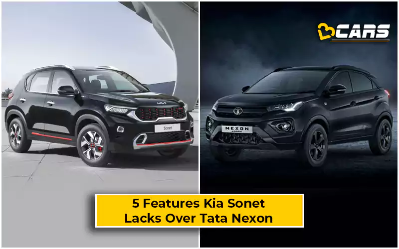 Features Missing In Kia Sonet Over Tata Nexon